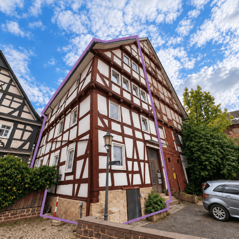 Fachwerkfassade – Denkmal-Mehrfamilienhaus in Bad Wildungen